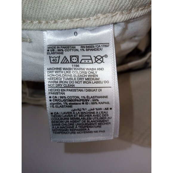 Old Navy Women's Tan Extra High-Rise Sky-Hi Straight Jeans Size 0 - Picture 6 of 6